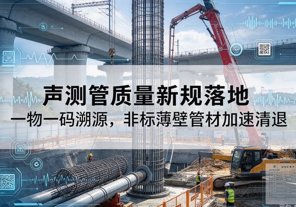 张家口声测管质量新规落地，一物一码溯源，非标薄壁管材加速清退